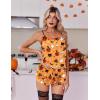 image:imageEkouaer Silk Pajamas Set for Women Satin Backless Lingerie Pjs Cami Top and Shorts NightwearPumpkin