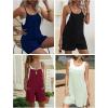image:imageEkouaer Summer Rompers for Women Floral Beach Sleeveless Shorts Overalls Boho Outfits 2026 Jumpsuit With PocketsArmy Green