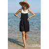 image:imageEkouaer Summer Rompers for Women Floral Beach Sleeveless Shorts Overalls Boho Outfits 2026 Jumpsuit With PocketsBlack