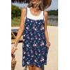 image:imageEkouaer Summer Rompers for Women Floral Beach Sleeveless Shorts Overalls Boho Outfits 2026 Jumpsuit With PocketsBlack Floral Print