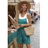 image:imageEkouaer Summer Rompers for Women Floral Beach Sleeveless Shorts Overalls Boho Outfits 2026 Jumpsuit With PocketsGreen Floral