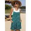 image:imageEkouaer Summer Rompers for Women Floral Beach Sleeveless Shorts Overalls Boho Outfits 2026 Jumpsuit With PocketsGreen Floral