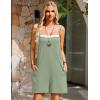 image:imageEkouaer Summer Rompers for Women Floral Beach Sleeveless Shorts Overalls Boho Outfits 2026 Jumpsuit With PocketsLight Green