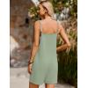 image:imageEkouaer Summer Rompers for Women Floral Beach Sleeveless Shorts Overalls Boho Outfits 2026 Jumpsuit With PocketsLight Green