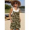image:imageEkouaer Summer Rompers for Women Floral Beach Sleeveless Shorts Overalls Boho Outfits 2026 Jumpsuit With PocketsOlive Floral