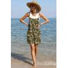 image:imageEkouaer Summer Rompers for Women Floral Beach Sleeveless Shorts Overalls Boho Outfits 2026 Jumpsuit With PocketsOlive Floral