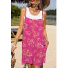 image:imageEkouaer Summer Rompers for Women Floral Beach Sleeveless Shorts Overalls Boho Outfits 2026 Jumpsuit With PocketsRed Floral Print