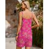 image:imageEkouaer Summer Rompers for Women Floral Beach Sleeveless Shorts Overalls Boho Outfits 2026 Jumpsuit With PocketsRed Floral Print