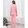 image:imageEkouaer Women Pajama Set Short Sleeve Button Down Pjs Soft Comfy Sleepwear Nightwear with Jogger PantsPink Plaid