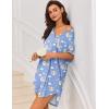 image:imageEkouaer Women V Neck Button Down NightgownBlue Teddy Bear