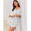 image:imageEkouaer Women V Neck Button Down NightgownLavender