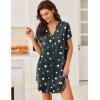 image:imageEkouaer Women V Neck Button Down NightgownPattern6star