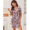 image:imageEkouaer Women V Neck Button Down NightgownPattern8heart