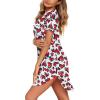 image:imageEkouaer Women V Neck Button Down NightgownPattern8heart