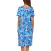 image:imageEkouaer Womens House Dress with PocketsAqua Multi