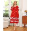 image:imageEkouaer Womens House Dress with PocketsChristmas Print
