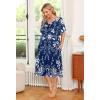 image:imageEkouaer Womens House Dress with PocketsEvening Blue Vines