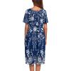 image:imageEkouaer Womens House Dress with PocketsEvening Blue Vines