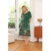 image:imageEkouaer Womens House Dress with PocketsFloral Green