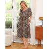 image:imageEkouaer Womens House Dress with PocketsFloral Multicolor