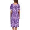 image:imageEkouaer Womens House Dress with PocketsFloral Purple