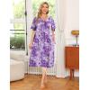 image:imageEkouaer Womens House Dress with PocketsFloral Purple