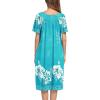 image:imageEkouaer Womens House Dress with PocketsGreen White Floral