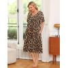 image:imageEkouaer Womens House Dress with PocketsLeopard Print