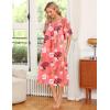 image:imageEkouaer Womens House Dress with PocketsPink Leaf