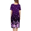 image:imageEkouaer Womens House Dress with PocketsPurple Black Floral