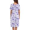 image:imageEkouaer Womens House Dress with PocketsPurple White Floral