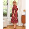 image:imageEkouaer Womens House Dress with PocketsRed Floral