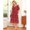 image:imageEkouaer Womens House Dress with PocketsRed Floral