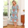 image:imageEkouaer Womens House Dress with PocketsRound Blue Floral