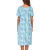 image:imageEkouaer Womens House Dress with PocketsTurquoise Floral