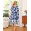image:imageEkouaer Womens House Dress with PocketsWhite Boho