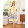 image:imageEkouaer Womens House Dress with PocketsYellow Butterfly