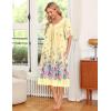 image:imageEkouaer Womens House Dress with PocketsYellow Butterfly