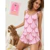 image:imageEkouaer Womens Pajama Sets Ruffle Cami Top and Shorts 2 Piece Lounge Set Sleepwear Summer Comfy Cute Bridal Pajama for WomenBow