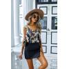 image:imageEkouaer Womens Silk Satin Tank Tops V Neck Casual Cami Sleeveless Camisole Blouses Summer Basic Tank ShirtBlurBlue