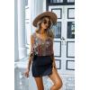 image:imageEkouaer Womens Silk Satin Tank Tops V Neck Casual Cami Sleeveless Camisole Blouses Summer Basic Tank ShirtEthnic StyleYellowGreen