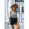 image:imageEkouaer Womens Silk Satin Tank Tops V Neck Casual Cami Sleeveless Camisole Blouses Summer Basic Tank ShirtGrayPink