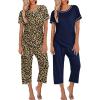 Navy Blue，leopard
