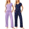 Lilac Dots/Navy Star