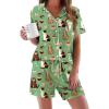 Green Cat Print