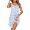Light Blue Cherry Print
