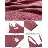 image:imageEkouaer Jumpsuits for Women Sleeveless Spaghetti Strap Ribbed Overall Jumpsuit V Neck Summer Romper with Pockets 2026Wine Red