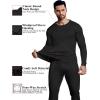 image:imageEkouaer Mens Long Johns Thermal Underwear Micro Soft Fleece Lined Base Layer Set Cold Weather Warm Underwear Top and Bottom