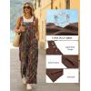 image:imageEkouaer Overalls for Women Loose Wide Leg Jumpsuits Casual One Piece Floral Boho Outfits Baggy Jumpers Comfy Summer RompersA Boho Print