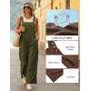 image:imageEkouaer Overalls for Women Loose Wide Leg Jumpsuits Casual One Piece Floral Boho Outfits Baggy Jumpers Comfy Summer RompersArmy Green